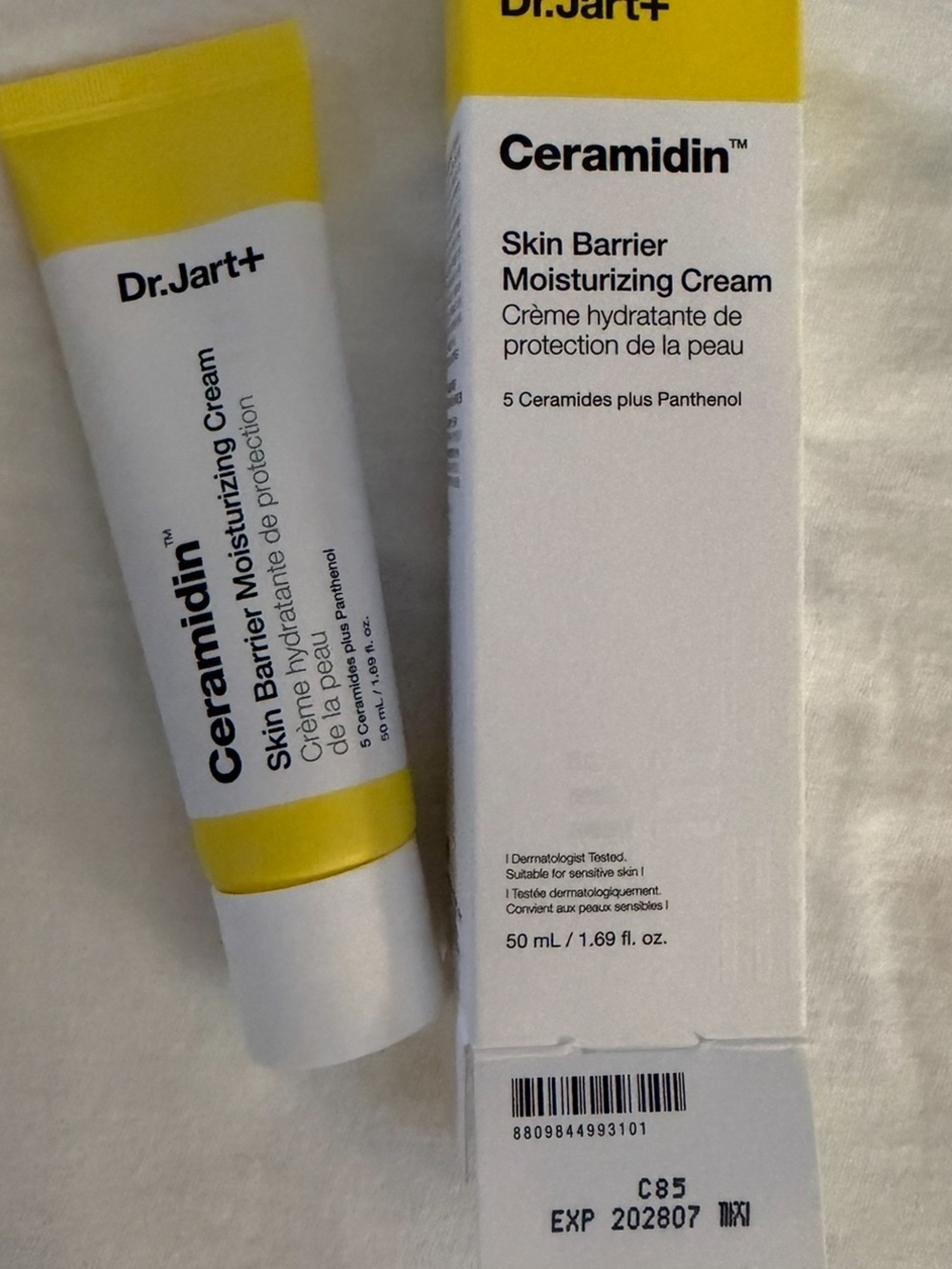Dr.Jart+ Ceramidin Skin Barrier Moisturizing Cream — Yellow/White
